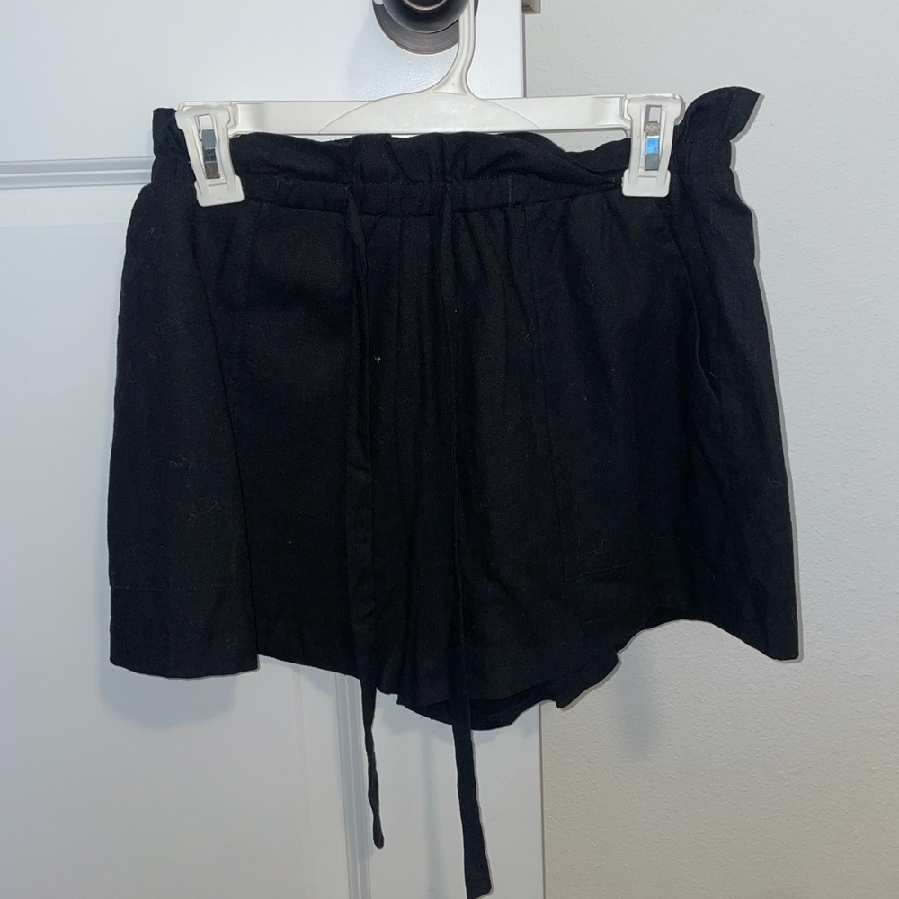 Eleighs black cotton shorts, size S